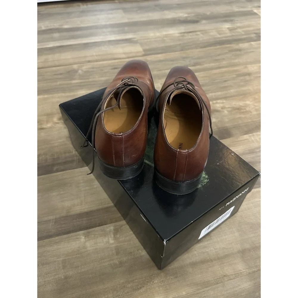 Magnanni Men's Dress Shoes EU 41 US 8 Brown Tobacco Brooklyn Style 25766